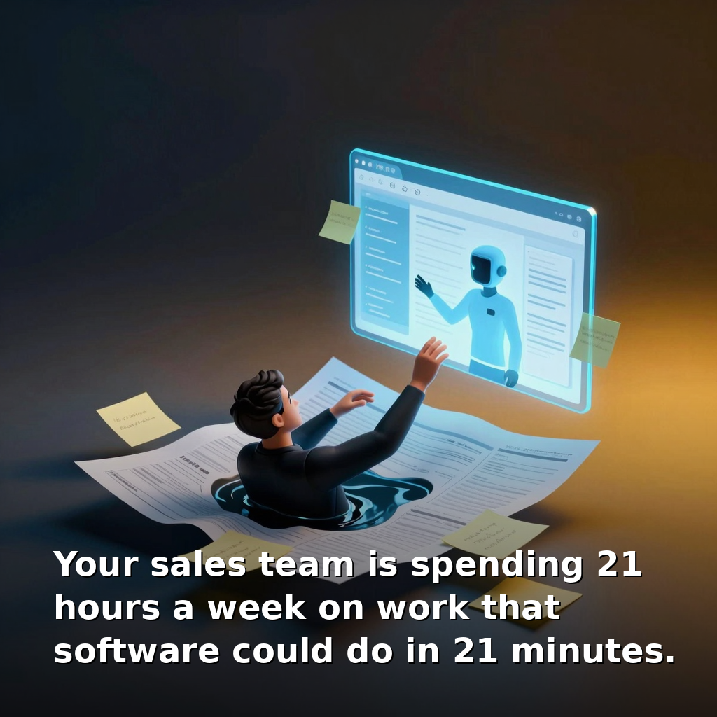 21 Hours a Week on Prospecting. 21 Minutes With AI.