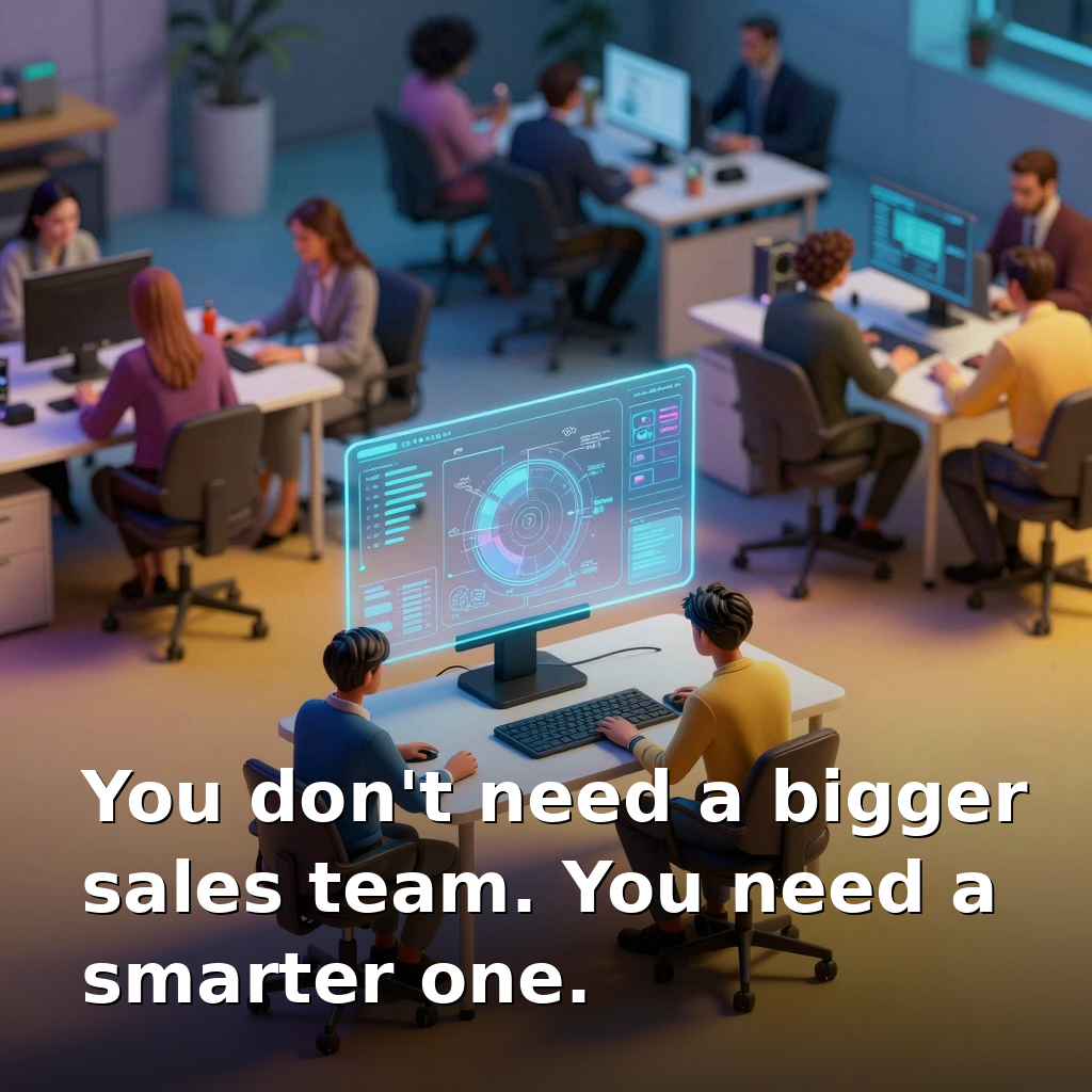 You Don't Need a Bigger Sales Team. You Need a Smarter One.
