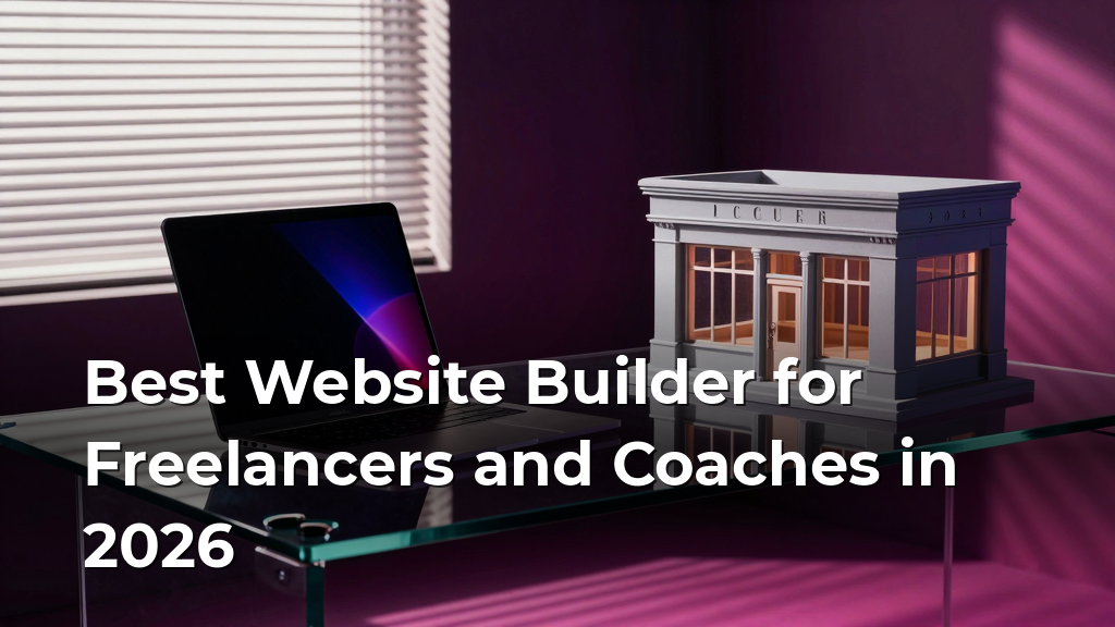Best Website Builder for Freelancers and Coaches in 2026