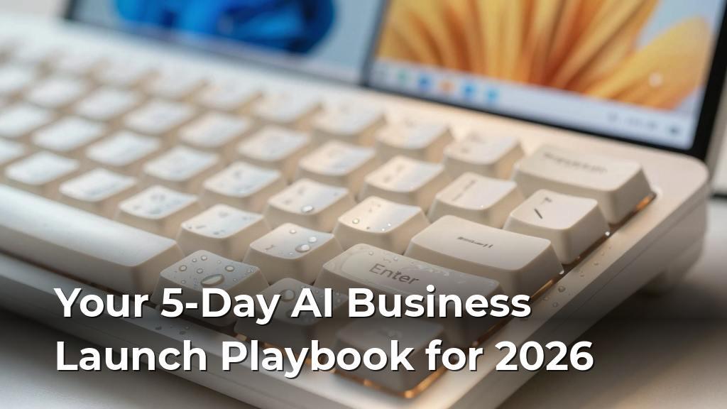 Your 5-Day AI Business Launch Playbook for 2026