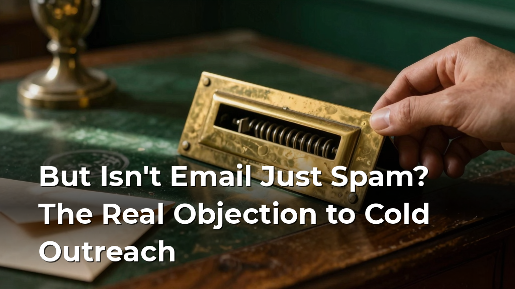But Isn't Email Just Spam? The Real Objection to Cold Outreach
