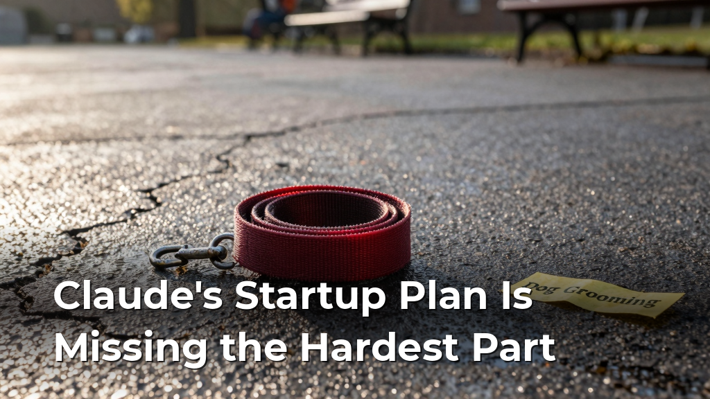 Claude's Startup Plan Is Missing the Hardest Part