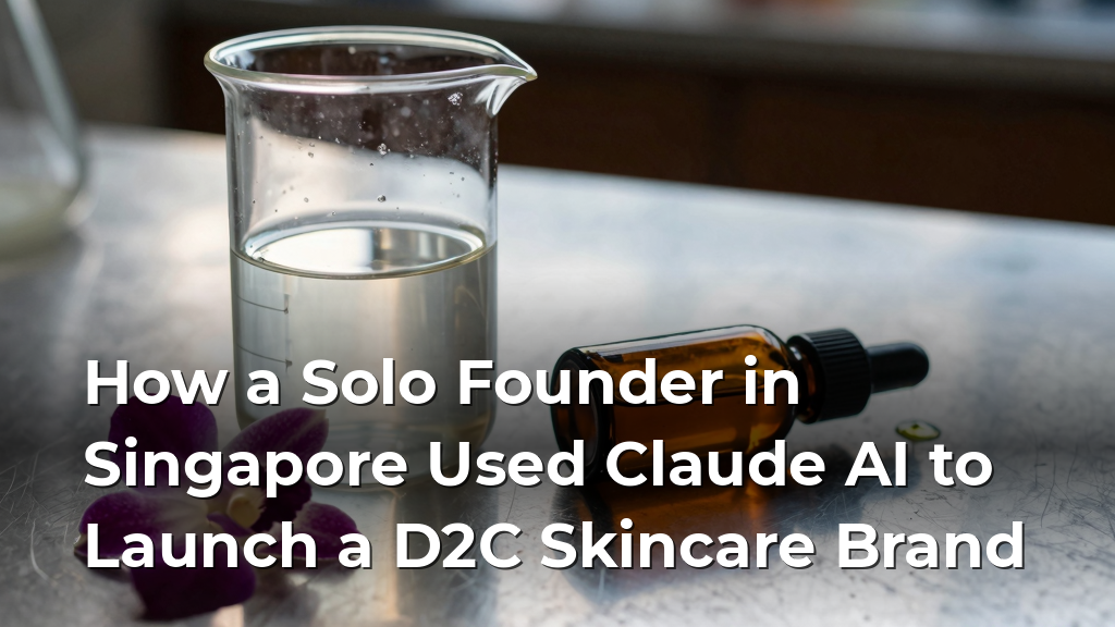 How a Solo Founder in Singapore Used Claude AI to Launch a D2C Skincare Brand