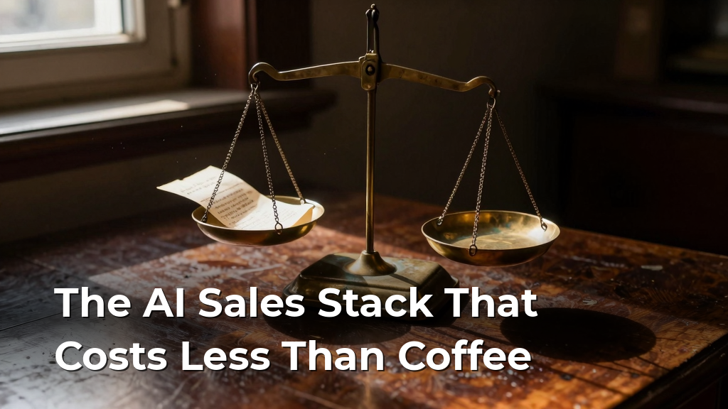 The AI Sales Stack That Costs Less Than Coffee