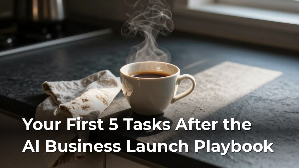 Your First 5 Tasks After the AI Business Launch Playbook