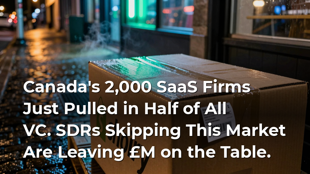 Canada's 2,000 SaaS Firms Just Pulled in Half of All VC. SDRs Skipping This Market Are Leaving £M on the Table.