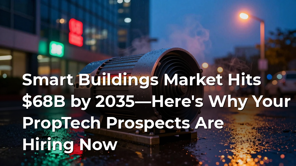 Smart Buildings Market Hits $68B by 2035—Here's Why Your PropTech Prospects Are Hiring Now