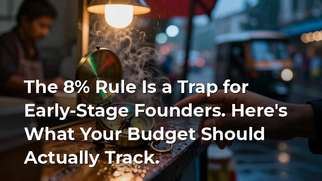 The 8% Rule Is a Trap for Early-Stage Founders. Here's What Your Budget Should Actually Track.