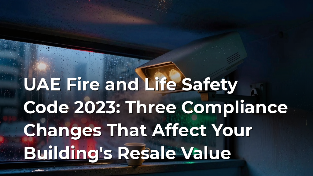 UAE Fire and Life Safety Code 2023: Three Compliance Changes That Affect Your Building's Resale Value