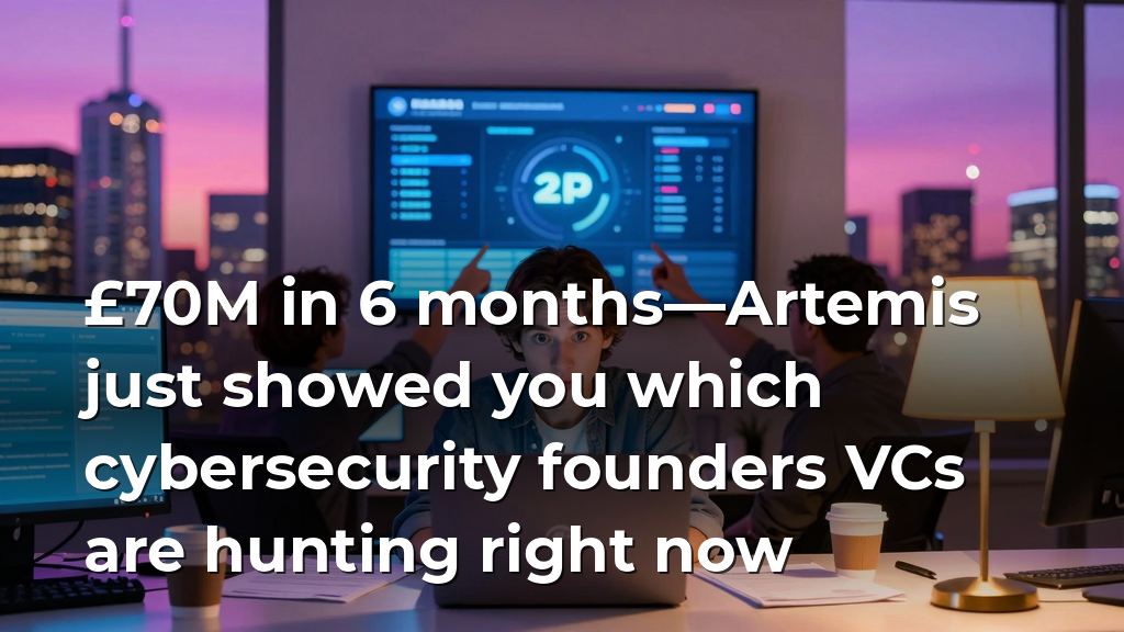£70M in 6 months—Artemis just showed you which cybersecurity founders VCs are hunting right now