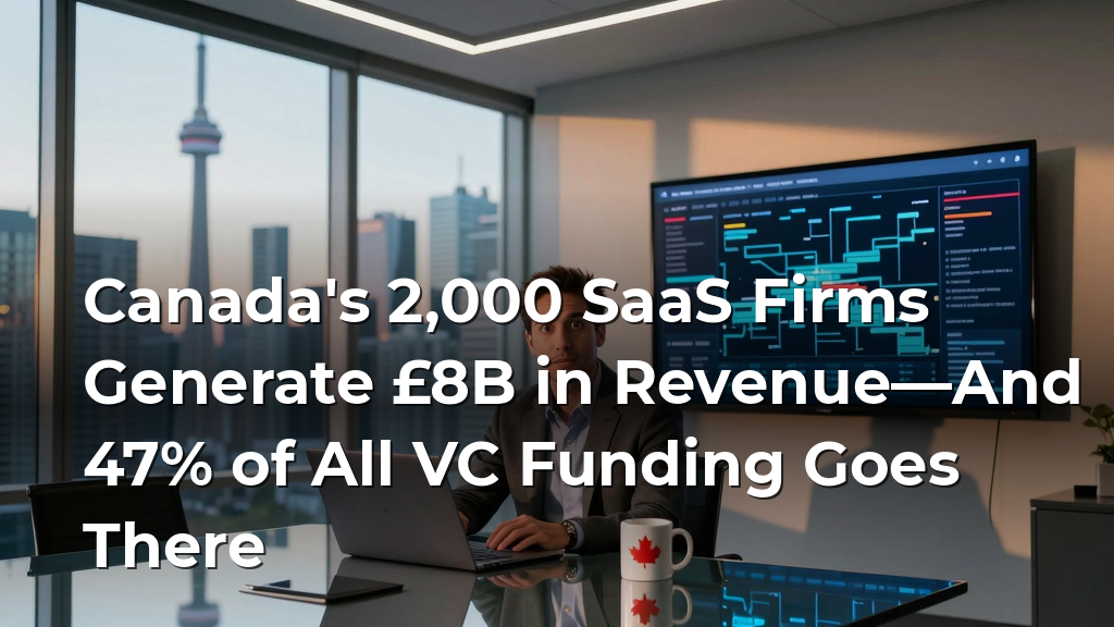 Canada's 2,000 SaaS Firms Generate £8B in Revenue—And 47% of All VC Funding Goes There