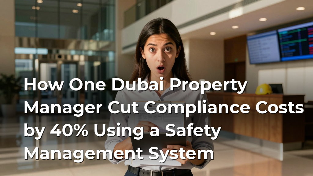 How One Dubai Property Manager Cut Compliance Costs by 40% Using a Safety Management System