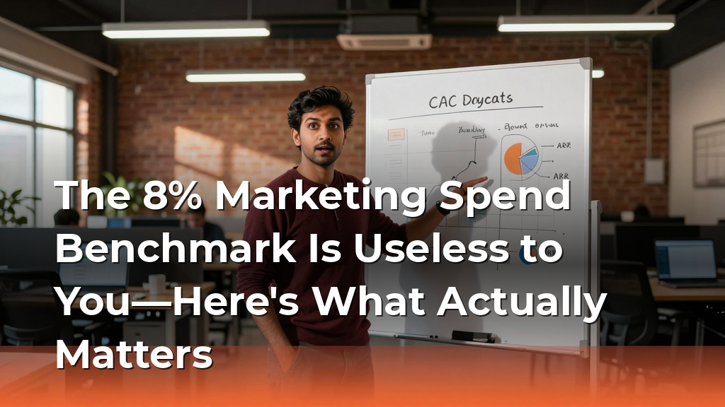 The 8% Marketing Spend Benchmark Is Useless to You—Here's What Actually Matters
