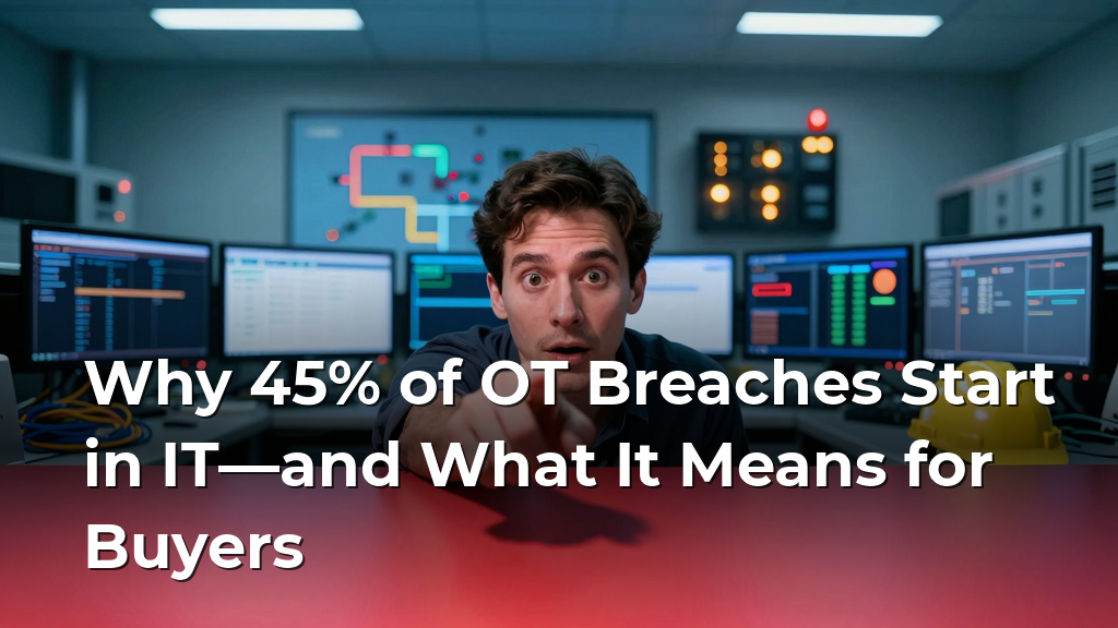 Why 45% of OT Breaches Start in IT—and What It Means for Buyers
