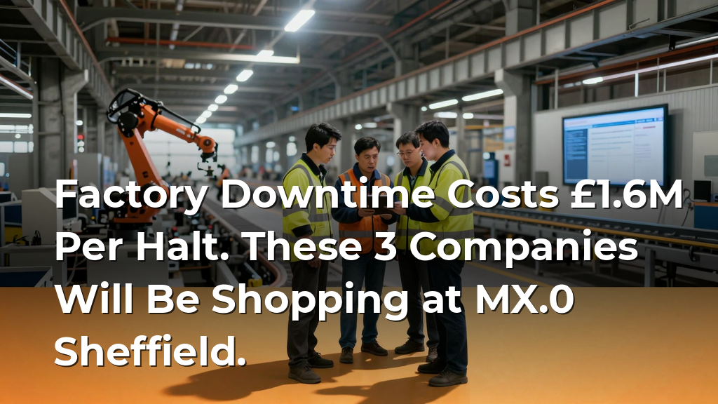 Factory Downtime Costs £1.6M Per Halt. These 3 Companies Will Be Shopping at MX.0 Sheffield.