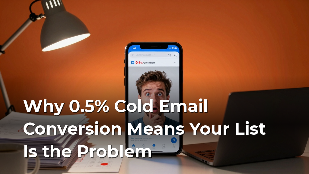 Why 0.5% Cold Email Conversion Means Your List Is the Problem