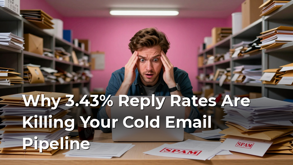 Why 3.43% Reply Rates Are Killing Your Cold Email Pipeline