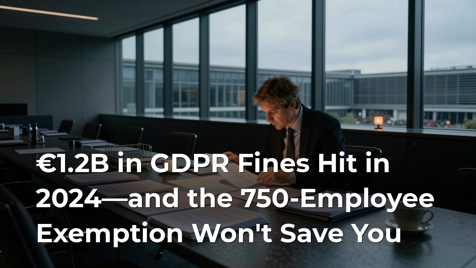 €1.2B in GDPR Fines Hit in 2024—and the 750-Employee Exemption Won't Save You