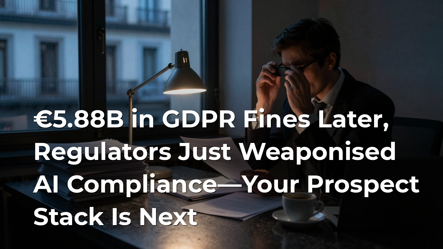 €5.88B in GDPR Fines Later, Regulators Just Weaponised AI Compliance—Your Prospect Stack Is Next