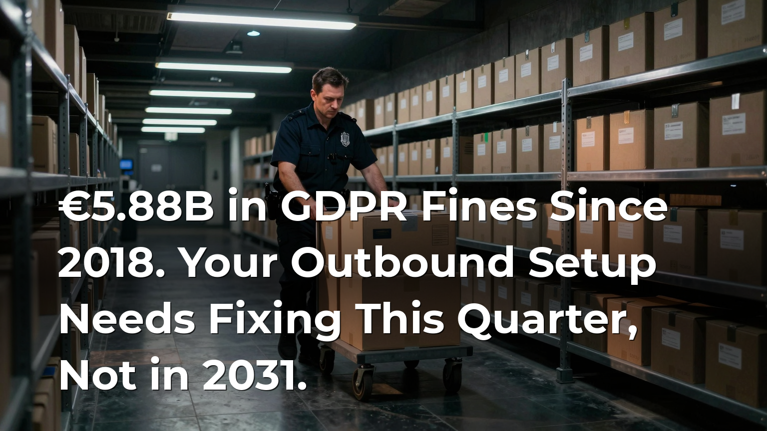 €5.88B in GDPR Fines Since 2018. Your Outbound Setup Needs Fixing This Quarter, Not in 2031.