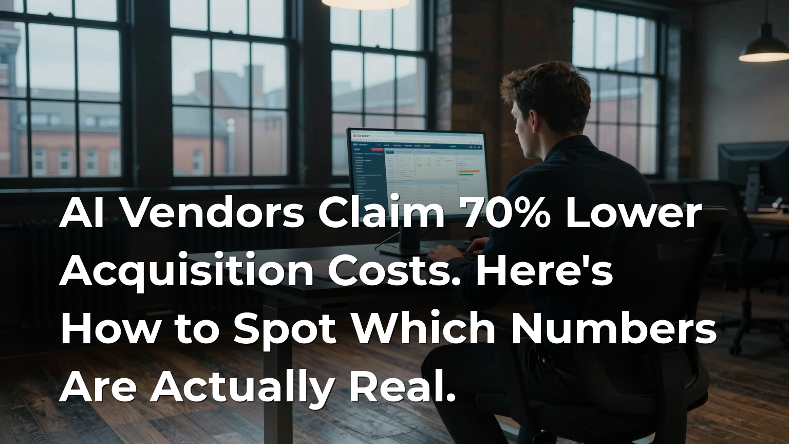 AI Vendors Claim 70% Lower Acquisition Costs. Here's How to Spot Which Numbers Are Actually Real.