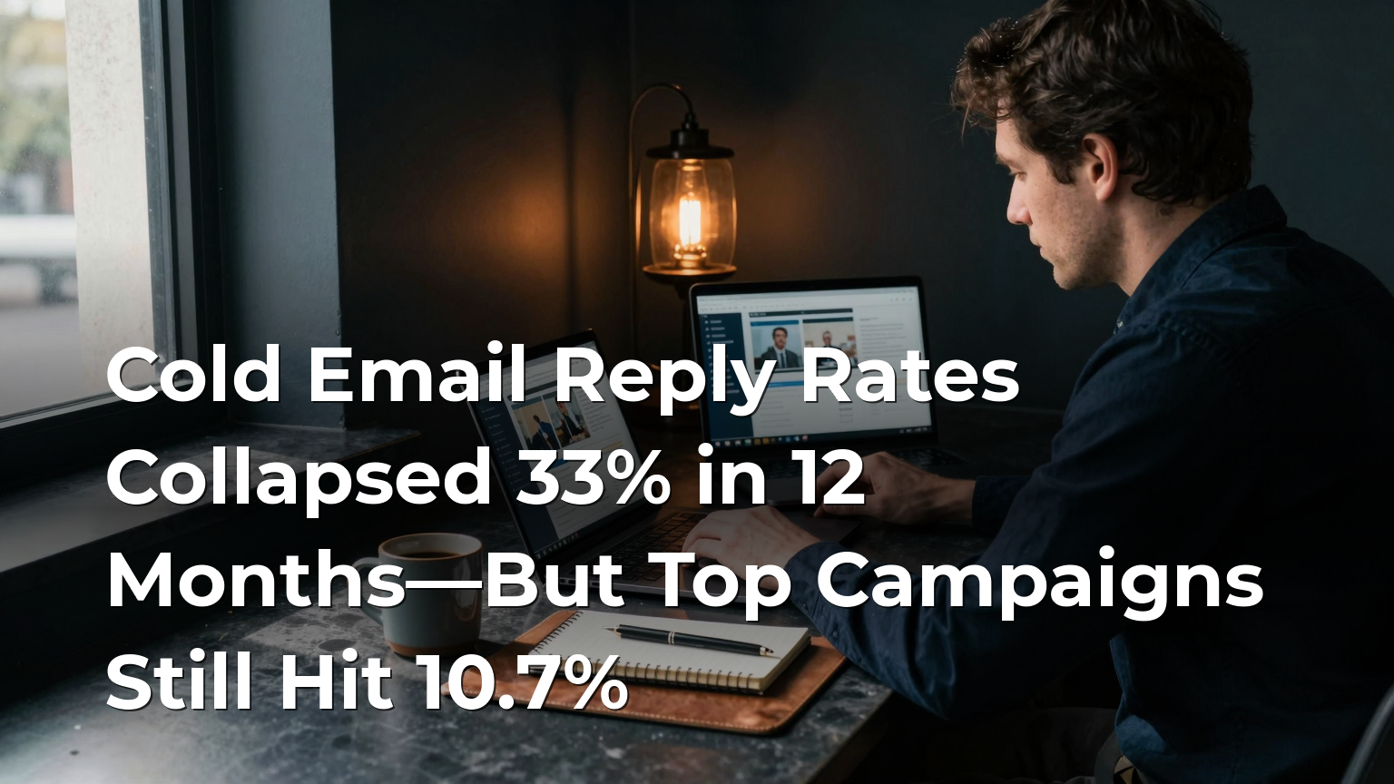 Cold Email Reply Rates Collapsed 33% in 12 Months—But Top Campaigns Still Hit 10.7%
